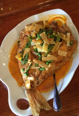 Red Snapper with Mango Curry ~ photo courtesy of Yelp