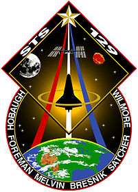 The patch created for NASA Mission STS-129 including all of the crews' names.