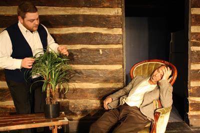 (Top) Sweeney Todd at the Arts Center of Cannon County. Photo by Jessica May. (Above) Tyler Tsoumbos as Rudy and Bowd Beal as Max in Bent. Photo by Dalton Reeves