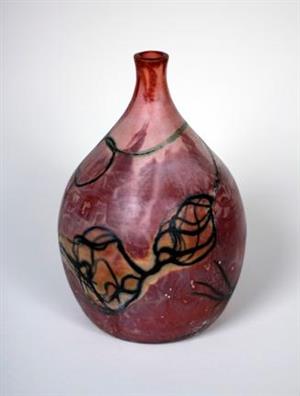 Vase by Carissa Gay. Sculpture by Laney Humphrey.