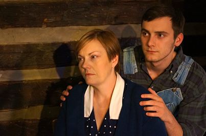 Kim Powers as Mother Olivia and Avery Alvis as Clay-boy in The Homecoming. Photo by Danielle Araujo