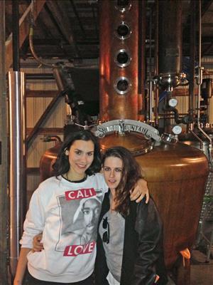 Sage Galesi and Kristen Stewart and Short Mountain Distillery