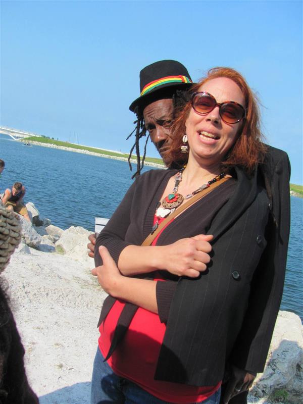 Husband and wife musicians Kristen Urban and Bunny General of The Urbanites experience that it's cooler by the lake