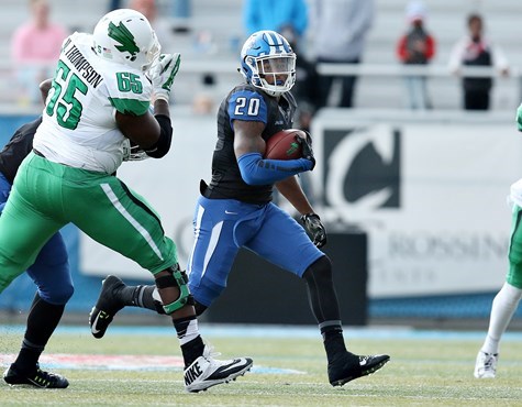 Kevin Byard advances the ball after hauling in yet another interception.