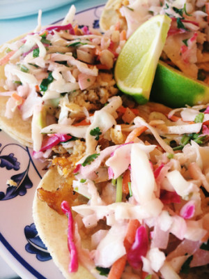 Fish tacos from Mexiven