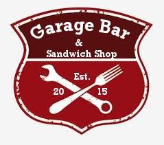garage bar and sandwich shop logo