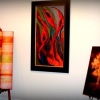 From left, work by Mark Cowden, Yvette Renee Parrish-Towden and Mark Cowden