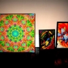 From left, work by Massood Taj, Yvette Renee Parrish-Towden and Marty McEwen