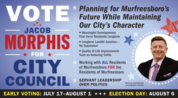 Jacob Morphis for Murfreesboro City Council